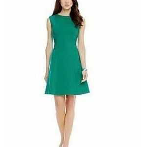 NEW Melani Teal Stanza Ponte Cocktail Dress Sz 10